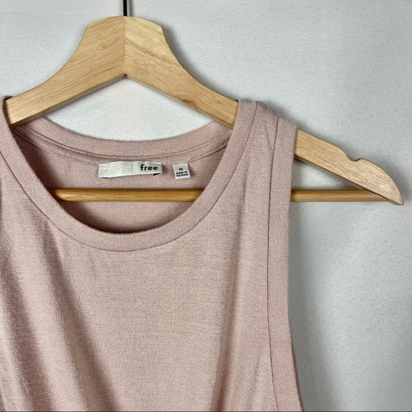 Artizia Wilfred Free Light Pink Daley Twist Front Tank Top M - Picture 4 of 5